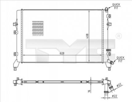 Автозапчасть TYC 7370066