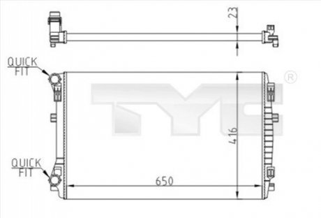 Автозапчасть TYC 7370071R