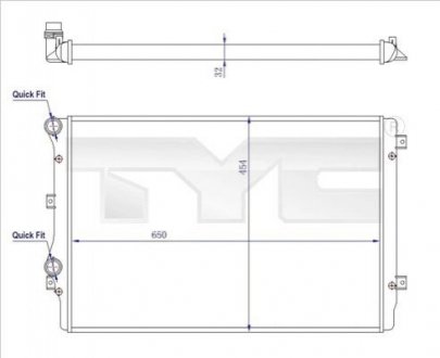 Автозапчасть TYC 7370072R