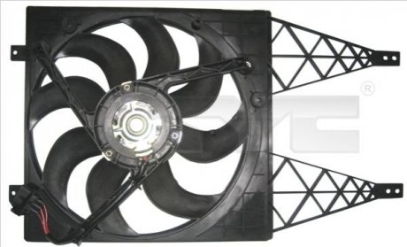 Вентилятор радиатора - 837-0044 (6Q0121207L, 6Q0959455AE, 6Q0959455N) TYC 8370044 (фото 1)