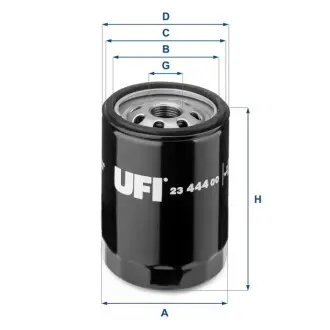 Фільтр масляний Land Rover Defender/Discovery 2.5Td5 98-16 UFI 23.444.00 Купити в Україні