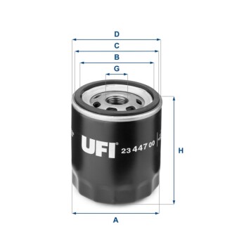 Фільтр масляний UFI 2344700