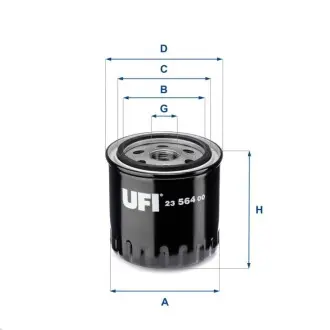 Масляний фільтр UFI 23.564.00 Купити в Україні