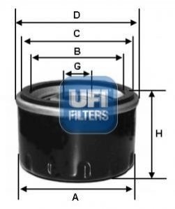 Автозапчасть UFI 2358500