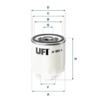 Фільтр масляний UFI 2366400 Купити в Україні