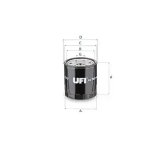 Фільтр масляний Mazda 3/5/6/MX-5 1.8-2.5 16V 03 UFI 2372100 Купити в Україні