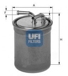 Топливный фильтр - 24.016.00 (6R0127400C) UFI 2401600 (фото 1)