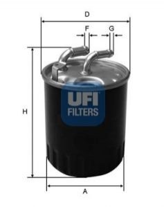 Фильтр топлива - (6420920201, 6420901652, A6420920201) UFI 2407700 (фото 1)