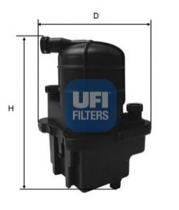 Фильтр топлива UFI 2408700 (фото 1)