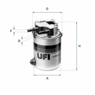 Фильтр топливный UFI 24.095.04 (фото 1)