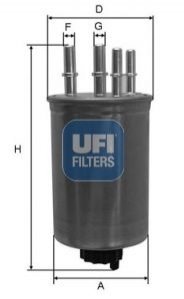 Паливний фільтр UFI 2413000 (фото 1)