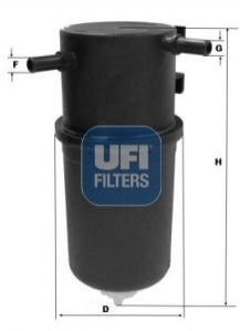 Топливный фильтр дизель - (2H0127401A, 2H0127401B) UFI 2414500 (фото 1)