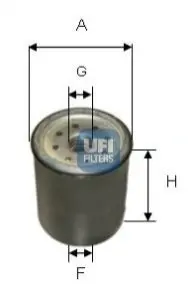 Фильтр топлива UFI 2433100