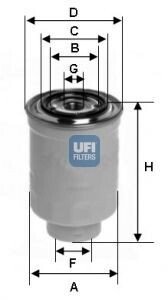 Фільтр палива UFI 2437500