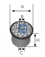 Фильтр топлива UFI 2439000 (фото 1)