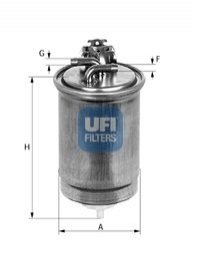 Фильтр топлива - (6N0127401H, 6N0127401F) UFI 2442600
