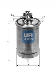 Паливний фільтр - 24.430.00 (1131927, 1120224, XM219A011AA) UFI 2443000