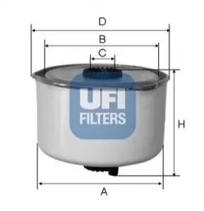 Фильтр топлива UFI 2445400 Купить в Украине