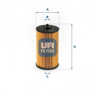 Фільтр масляний UFI 25.225.00 (фото 1)