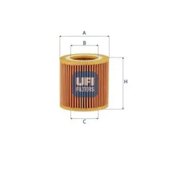Фільтр масляний BMW 2 (F22/F87)/3 (F30/F80)/4 (F33/F83) 3.0 S55/N55 14-20 UFI 2523200 Купити в Україні
