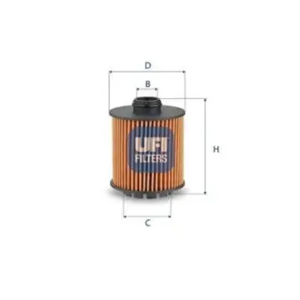 Масляний фільтр UFI 2528800 Купити в Україні