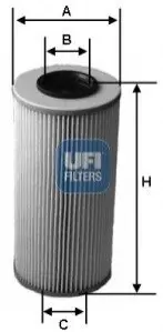 Фільтр масляний VW Golf III/Passat/Sharan 91-00 UFI 2559000