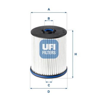 Фильтр топливный UFI 26E2X01 (фото 1)