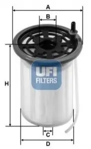 Топливный фильтр UFI 26H2O00
