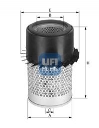 Фильтр воздушный UFI 2728200