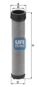 Фільтр повітряний 500x148x109,6 AG CHEM 8103, 9103, 3104, 8104, 9105 CASE IH 721, 821 CATERPILLAR 213B, 214B, 214BFT, 224B, 325CFP, 330CFP, 572 R II, 613C II, 950F, AP1000B, AP1050, AP1050B UFI 2740800