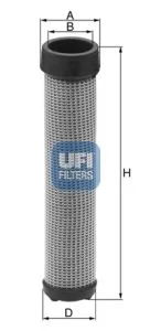 Фильтр воздушный 286x60x45 ATLAS AR 32 C CARRARO 3800 TIGRETRAC FIAT 33-66 2WD, 33-66 4WD FIATAGRI 35-66, 35-66 DT HITACHI ZX35U-3, ZX35U-3F, ZX38U-3, ZX38U-3F LANDINI 40, 40 AMERICA UFI 2755100