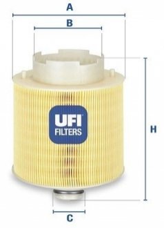 Повітряний фільтр - 27.598.00 (059133843B) UFI 2759800