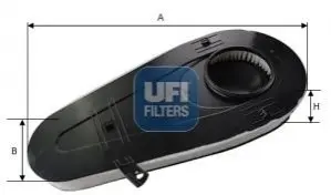 Фільтр повітряний BMW 5 (F10/F07) 2.0d/3.0d 10- (N47/N57) UFI 27A9700 Купити в Україні