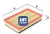 Воздушный фильтр UFI (3020700) изображение 1
