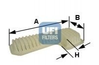Повітряний фільтр - 30.288.00 (1780170050) UFI 3028800