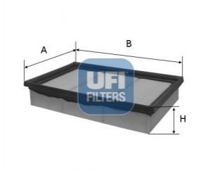 Повітряний фільтр - 30.595.00 (6510940204, A6510940204, 165465DA0A) UFI 3059500
