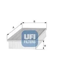 Фільтр повітряний BMW 5 (F10)/7 (F01)/X3 (F25)/X5(F15/F85) 3.0 08-18 (N55) UFI 3071100 Купити в Україні