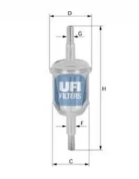 Фильтр топлива UFI 3100900