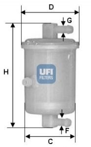 Паливний фільтр UFI 3101701