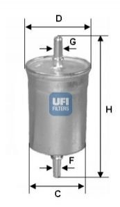 Паливний фільтр - 31.710.00 (156781, 156785, 156787) UFI 3171000