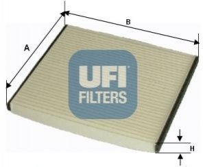 Фильтр воздуха (салона) UFI 5305000 (фото 1)