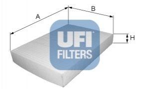 Фильтр воздуха (салона) UFI 5308700 (фото 1)