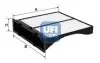 Фото Фільтр повітряний (салону) UFI (5332900) зображення 1