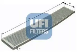 Фільтр салону BMW 3 (E46) 98-05/X3 (E83) 04- (вугільний) UFI 5412100 Купити в Україні