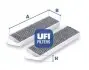 Фото Фільтр салону (к-кт 2шт.) Citroen Berlingo/Peugeot Partner 08- (вугільний) UFI (5417200) зображення 1