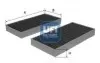 Фото Фільтр салону MB ML (W164) 3.0CDI (вугільний) (к-кт 2шт.) UFI (5421500) зображення 1