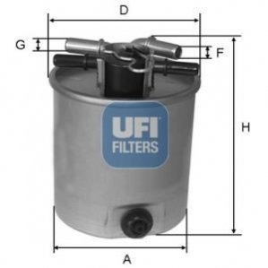 Фильтр топлива UFI 5539200 (фото 1)