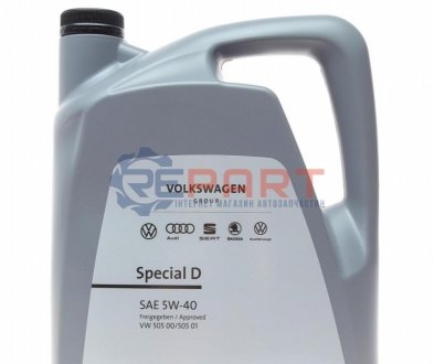 Олива моторна Special D SAE 5W40 (5 Liter) - VAG GS55505M4