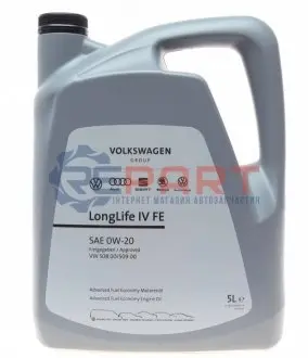 Моторна олива (5L) 0W20 VW 508.00 VW 509.00 VAG GS60577M4 Купити в Україні