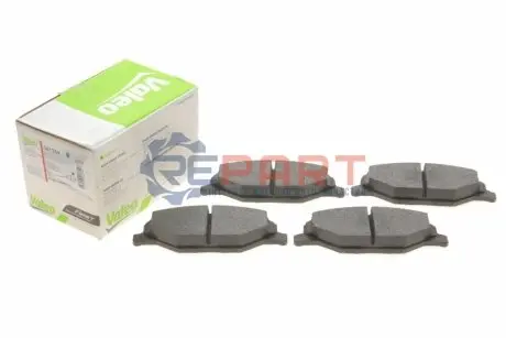 Колодки гальмівні (передні) Skoda Fabia II/III 07-/VW Polo 10 Valeo 301354